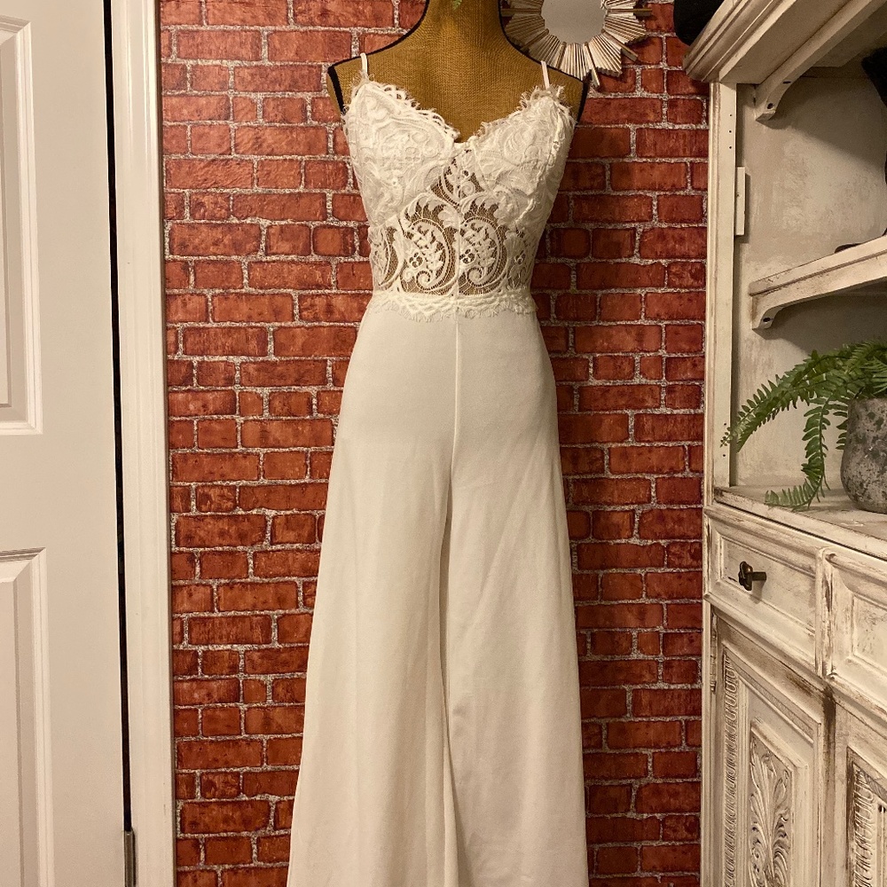 Fashion nova white jumpsuit